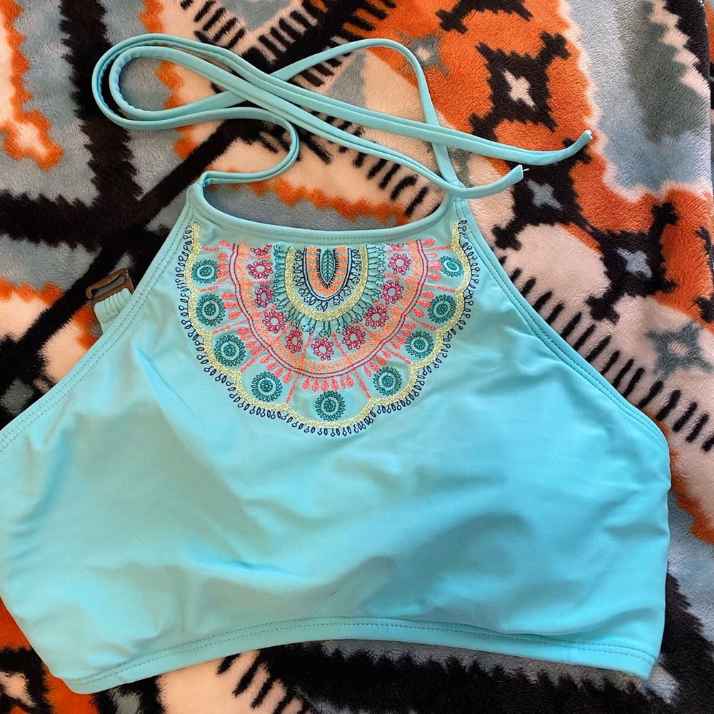 Blue Swim Top